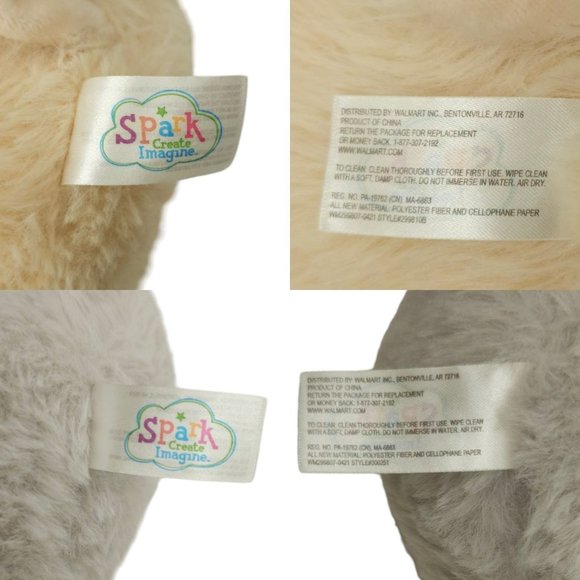 Spark Create Imagine Koala Lamb Rattle Crinkle Ear Plush Stuffed Animal Toy Lot - Picture 8 of 14